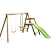 Soulet Aire De Jeux Avec Toboggan Menthe- Balancoires Et Portiques