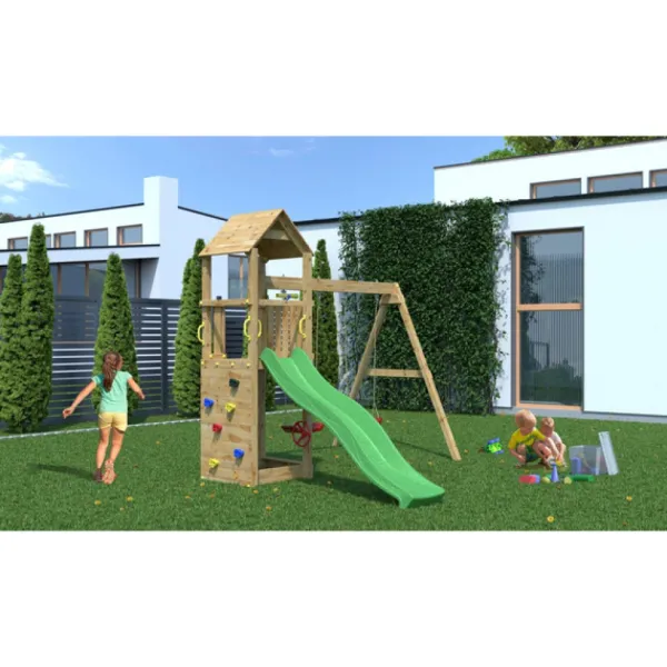 Fungoo Aire De Jeux Flappi Avec Balancoire Double- Aires De Jeux