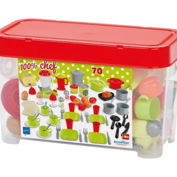 Ecoiffier Cuisine Et Dinette|Coffret Dinette Et Ustensiles De Cuisine