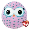TY Peluches Porte-clés|Coussin Peluche Chouette - 20 Cm