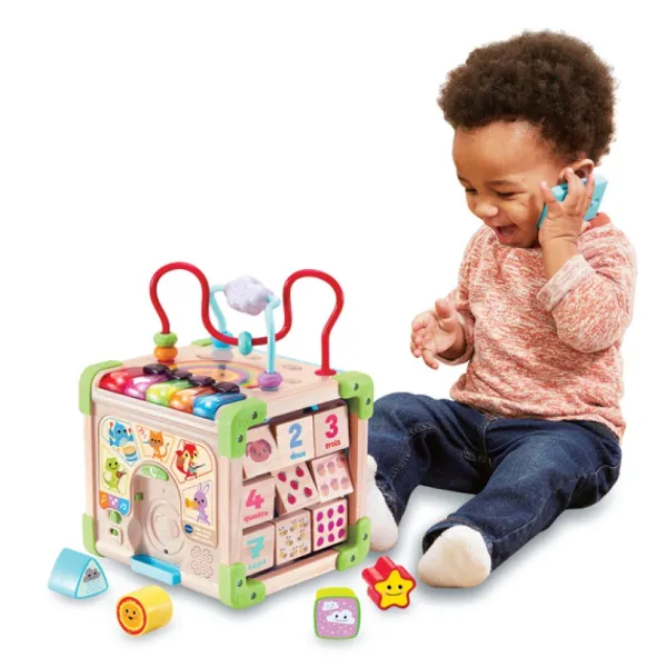 VTech Cube Interactif Multi-Activités- Jouets À Emboîter, À Empiler