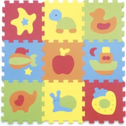 Baby Smile Dalles Mousse Animaux- Tapis D'éveil