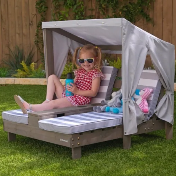 KidKraft Double Chaise Longue- Tables Et Chaises De Jardin