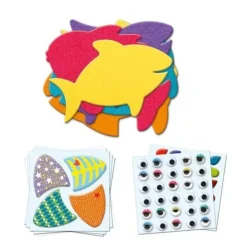 Djeco Gommettes J'Aime Les Poissons- Découpage, Collage, Pliage