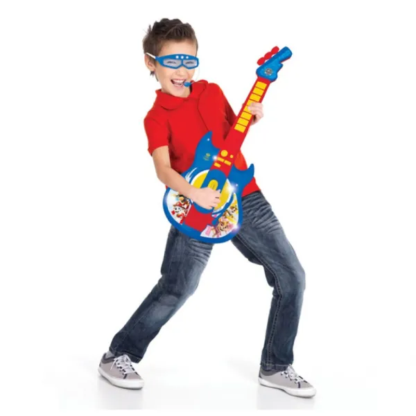 Lexibook Guitare Electrique Lumineuse Avec Micro Pat'Patrouille- Instruments De Musique