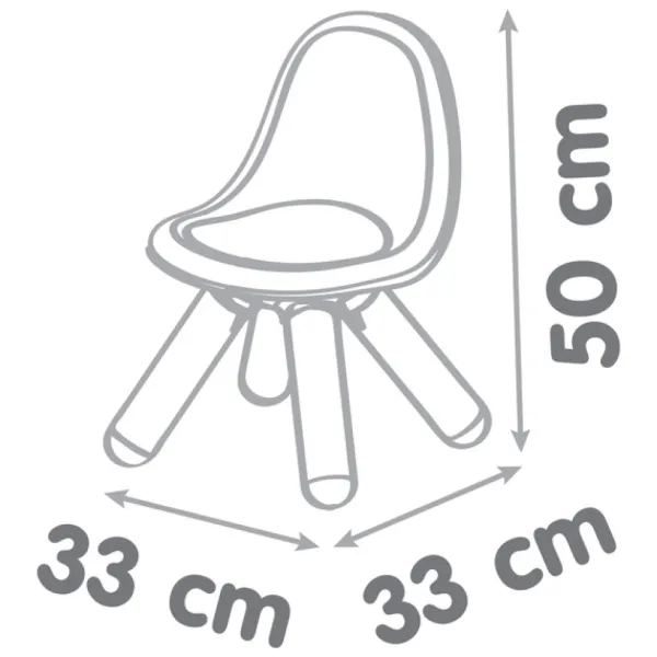 Smoby Kid Chaise Grise- Décoration De La Chambre