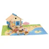Jeujura Maison Du Bord De L'Eau En Bois 120 Pieces- Planchettes Et Construction En Bois