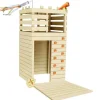 Soulet Maison En Bois Avec Mur D'Escalade Knight- Cabanes Et Maisonnettes