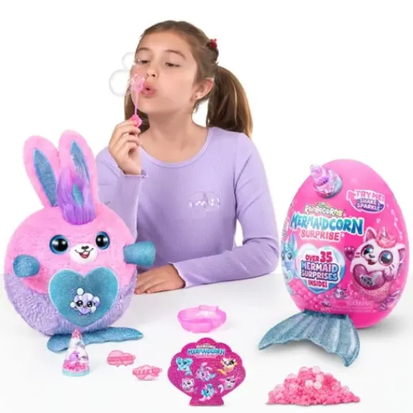 Zuru Peluches Animaux Et Autres|Oeuf Surprise Rainbocorns Mermaidcorn