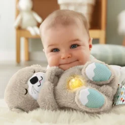 Fisher Price Peluche Interactive Ma Loutre Calins Bonne Nuit- Veilleuses
