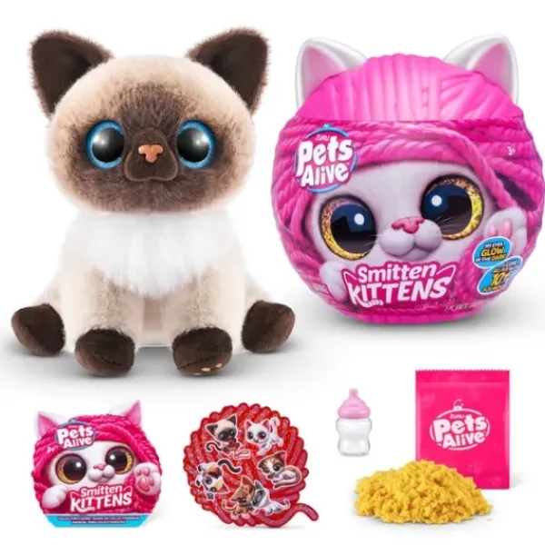 Zuru Peluches Interactives|Peluche Smitten Kittens Pets Alive