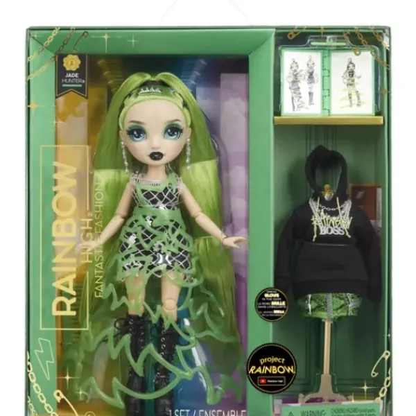 Mga Barbie Et Poupées Mannequin|Poupee Rainbow High Fantastic Fashion - Jade Hunter