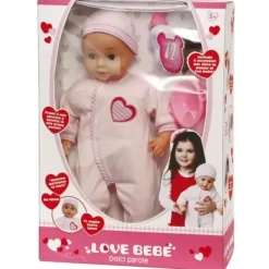 LOVE BEBE Poupons Interactifs|Poupon 46 Cm 50 Mots