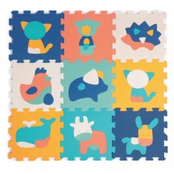 Ludi Tapis Dalles Animaux- Tapis D'éveil
