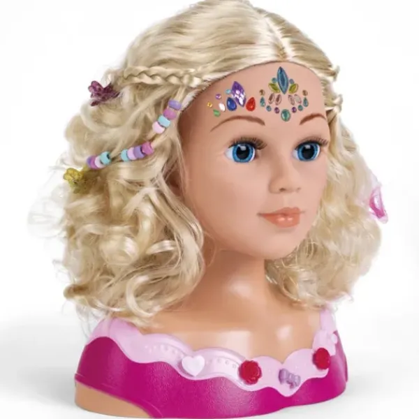 Miss Fashion Têtes À Coiffer|Tete A Coiffer Et A Maquiller Avec Accessoires Et Stickers - 33 Cm