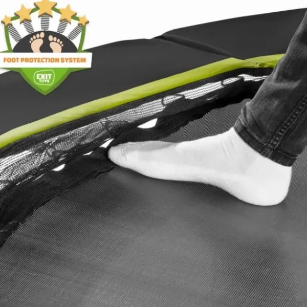 Exit Toys Trampolines|Trampoline Enterre Dynamic Avec Filet 427 Cm