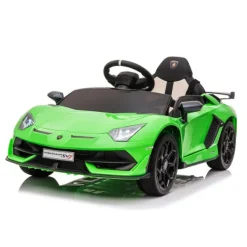 SUN and SPORT Voiture Electrique Lamborghini Vert - 12 V- Voitures Électriques